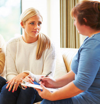 girl having a counseling session